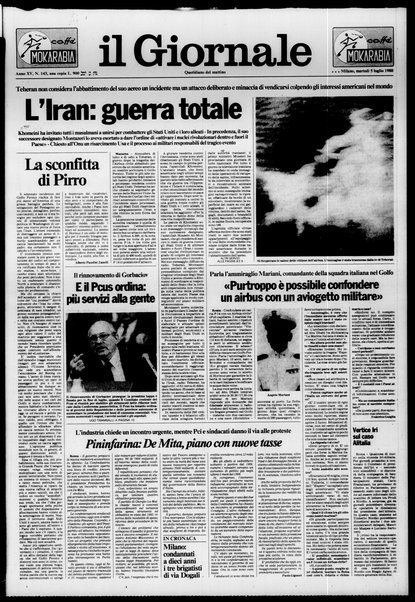 Il giornale : quotidiano del mattino